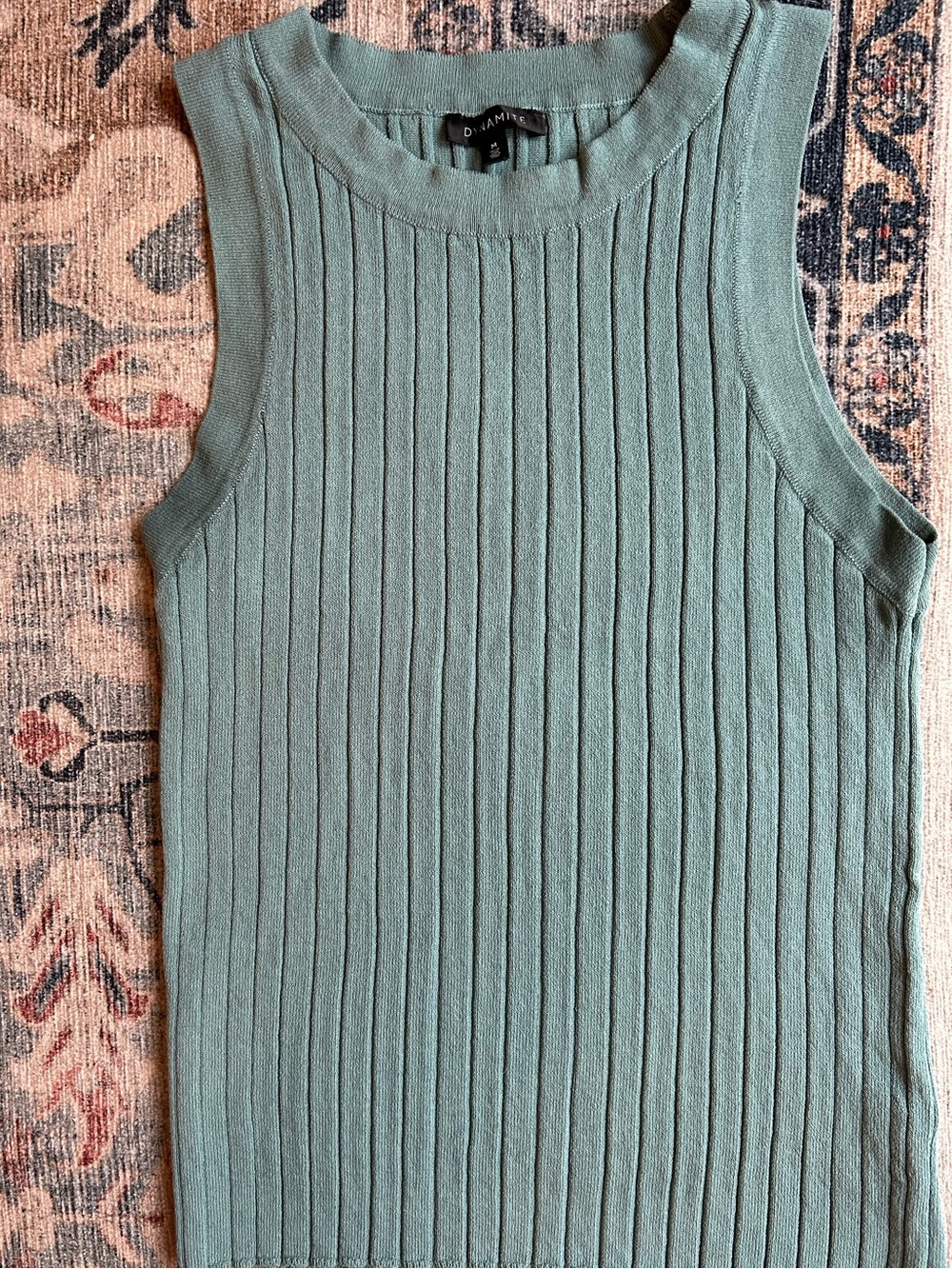 Dynamite Ribbed Knit Sleeveless Top